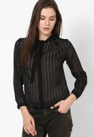 Dorothy Perkins Petite Sheer Stripe Blouse