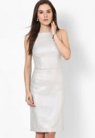Dorothy Perkins Silver Colored Solid Bodycon Dress
