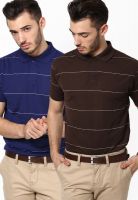 Duke Blue Polo T-Shirt (Mega Slim Fit) Pack Of 2