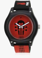 Fastrack 9951Pp12J Black/Red Analog Watch