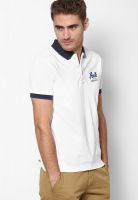 French Connection White Polo T Shirt