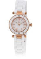 GC X70011L1S White/Golden Analog Watch