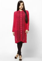 Global Desi Pink Solid Kurta