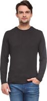 Global Nomad Solid Men's Round Neck Black T-Shirt