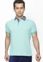 Globus Olive Striped Polo T-Shirt