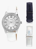 Guess W0351L1 White/Silver Analog Watch