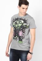Avengers Grey Printed Round Neck T-Shirts