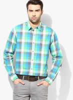 Izod Blue Casual Shirt