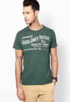 Jack & Jones Green Crew Neck T Shirt