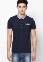 Jack & Jones Navy Blue Polo T Shirt