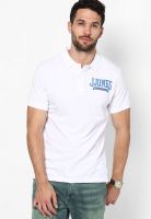 Jack & Jones White Polo T Shirt