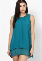 Jealous 21 Green Dress With Layered Top