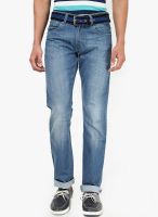 John Players Zip Fly Blue Slim Fit Jeans