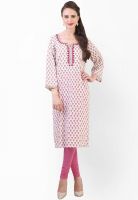 Libas Pink Printed Kurtas