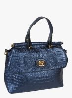 Lord's Blue Synthetic Leather Handbag