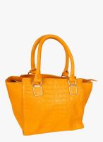 Lord's Yellow Synthetic Leather Handbag