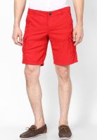 Monteil & Munero Red Solid Shorts