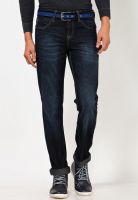 Nautica Blue Cotton Regular Fit Jeans