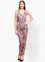 Oxolloxo Beige Printed Jumpsuit