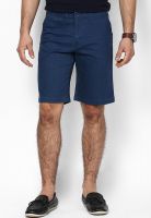 Phosphorus Blue Knee Length Chinos Shorts