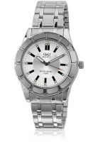 Q&Q Q582N401Y Silver/Black Analog Watch