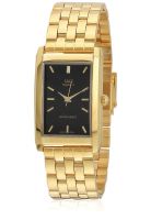 Q&Q R346-002Y Golden/Black Analog Watch