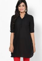 Rangriti Black Solid Kurtis