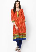 Rangriti Red Printed Kurtis