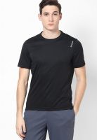 Reebok Black Running Round Neck T-Shirt