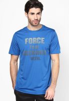 Reebok Blue Training Round Neck T-Shirt