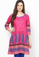 Riya Fuchsia Printed Kurtis