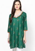 Riya Green Printed Kurtis