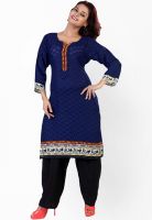 Salwar Studio Blue Printed Kurtas