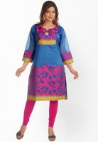 Salwar Studio Blue Printed Kurtis