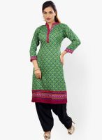Salwar Studio Green Printed Kurtis