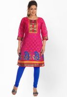 Salwar Studio Pink Printed Kurtis Salwar Studio Pink Printed Kurtis