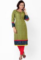 Salwar Studio Yellow Printed Kurtis