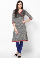 Sangria Black Striped Kurtis