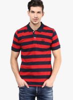 Selected Red Striped Polo T-Shirts