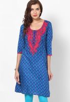 Shree Blue Printed Kurtis