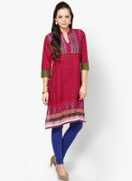 Shree Magenta Printed Kurta