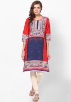 Shree Red Printed Kurtis