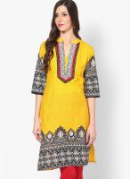 Shree Yellow Printed Kurtis