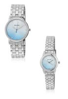 Sonata 10138925Sm01 Two Tone/Champagne Analog Watch