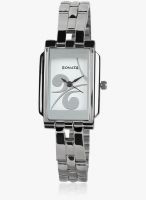 Sonata Eva 8983Sm01 Silver /White Analog Watch