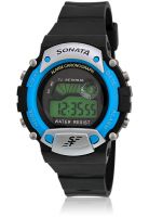 Sonata Ng7982pp04j Black/Black Digital Watch