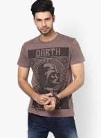 Star Wars Charcoal Grey Printed Round Neck T-Shirts