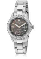 Swiss Eagle Se-6027-11 Silver/Brown Analog Watch