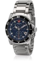 Swiss Eagle Swiss Made Dive Se-9005-33 Silver/Blue Chronograph Watch