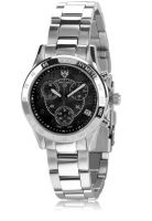 Swiss Eagle Swiss Made Field Se-6026-11 Silver/Black Chronograph Watch
